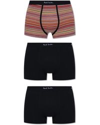 Paul Smith - Ondergoed ,Veelkleurig ,Katoen Branded Boxers 3-Pack - Lyst