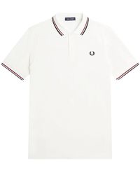 Fred Perry - Klassisches polo-shirt,weiße t-shirts und polos - Lyst