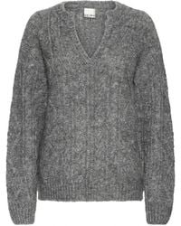 Ichi - V-Neck Knitwear - Lyst