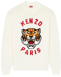 KENZO - Lucky tiger grafik pullover - Lyst