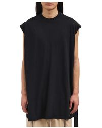 Rick Owens - Tops ,Zwart ,Katoen Tarp T - Lyst