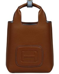 Hogan - Mini bolso de compras de cuero martillado - Lyst