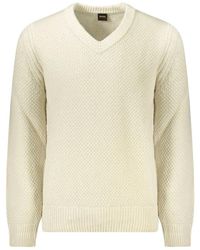 BOSS - V-Neck Knitwear - Lyst