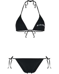 John Richmond - Bikini triángulo con escritura a contraste - Lyst