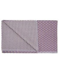 Gents - Doubleprint Wollen Sjaal Met Bloemen/Stippen - Lyst