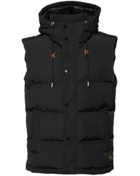 Superdry - Jassen ,Zwart ,Everest Mouwloos Hooded Puffer Vest - Lyst