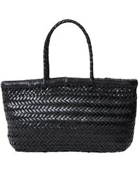 Dragon Diffusion - Tassen ,Zwart ,Zwarte Leren Mini Schoudertas - Lyst