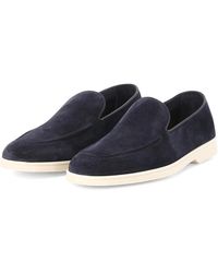 Doucal's - Schoenen ,Blauw ,Leer Suede Loafer - Lyst
