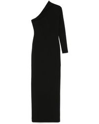 Solace London - Schwarzes One-Shoulder Asymmetrisches Kleid - Lyst