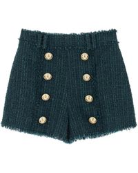 Balmain - Wo clothing shorts green aw23 - Lyst