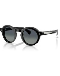 Moncler - Zwart/Grijs Getinte Zonnebril - Lyst