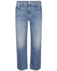 Mother - Straight Fit Jeans - Lyst