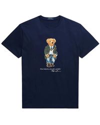 Ralph Lauren - Blaue polo bear crewneck t-shirts und polos,t-shirts - Lyst