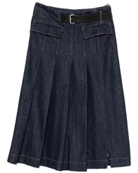 Semicouture - Denim Skirts - Lyst