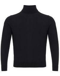 Colombo - Lussuoso maglione in cashmere nero - Lyst