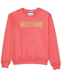 Moschino - Logo baumwoll-sweatshirt - Lyst