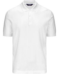 K-Way - Weißes polo-shirt mit logo - Lyst