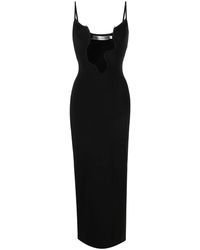 Christopher Esber - Kleedjes ,Zwart ,Zwarte Wire Column Midi Jurk - Lyst