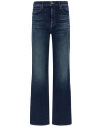 Mother - Jeans ,Blauw ,Katoen The Kick It Jeans - Lyst