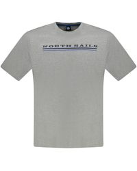 North Sails - Tops ,Grijs ,Katoen Short Sleeve T-Shirt - Lyst