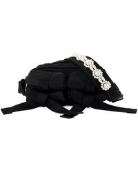 Simone Rocha - Tassen ,Zwart ,Nylon Zwarte Nylon Crossbody Tas Met Handvat - Lyst