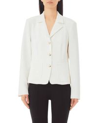 Liu Jo - Jassen ,Wit ,Polyester Witte Jas Met Polyester En Viscose - Lyst
