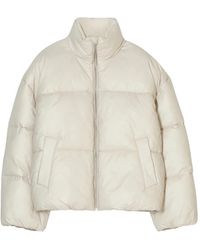 Closed - Jassen ,Leer Cropped Puffer Jacket - Lyst