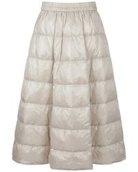Moncler - Midi Gewatteerde Rok - Lyst