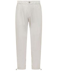 Herno - Broeken ,Wit ,Slim-Fit Broek - Lyst