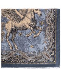 Etro - Accessoires ,Blauw ,Printed Scarf - Lyst