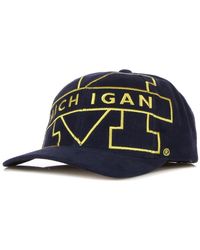 Mitchell & Ness - Accessoires ,Blauw ,Wol Ncaa Big Logo Snapback Cap - Lyst