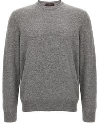 Zanone - Trui Met Ronde Hals - Lyst
