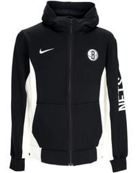 Nike - Veste De Survetement A Capuche Pour Hommes Nba Showtime Dri-Fit Sweat A Capuche Entierement Zippe Bronet Noir/Blanc/Blanc/Blanc - Lyst