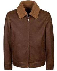 Eleventy - Leather Jackets - Lyst