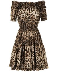Dolce & Gabbana - Short Dresses - Lyst