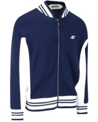 Autry - Hoodies & Sweatvesten ,Blauw ,Nylon Sportieve Blauwe Jas - Lyst