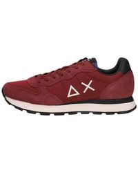 Sun 68 - Schoenen ,Rood ,Tom Solid Sneakers Laag - Lyst