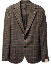L.B.M. 1911 - Jassen ,Veelkleurig ,Wol Wool And Cashmere Blazer - Lyst