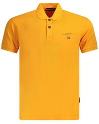 Napapijri - Tops ,Oranje ,Katoen Oranje Katoenen Polo Shirt - Lyst