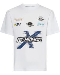 RICHMOND - T-Shirt Met Iconisch Logo En Graphics - Lyst