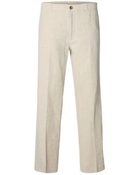 SELECTED - Straight Trousers - Lyst
