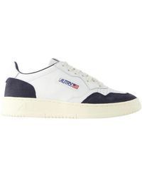 Autry - Schoenen ,Wit ,Katoen Medalist Low Sneakers - Lyst