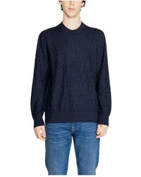 ARMANI EXCHANGE - Round-Neck Knitwear - Lyst