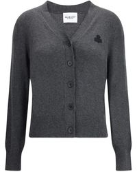 Isabel Marant - Truien & Vesten ,Grijs ,Katoen Karina Cardigan - Lyst