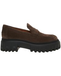 Hogan - Elegante Wildledermokassins Mit Gummisohle - Lyst