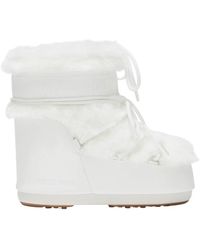 Moon Boot - Schoenen ,Wit ,Leer Icon Low Boot - Lyst