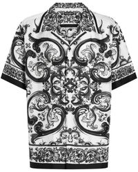 Dolce & Gabbana - Silk Short-Sleeve Shirt - Lyst