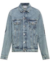 Vetements - Jassen ,Blauw ,Denim Vintage Effect Denim Jacket - Lyst