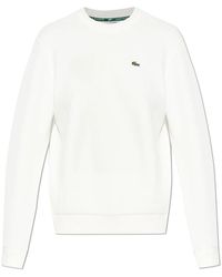 Lacoste - Relaxed Fit Piqué Sweatshirt Met Ronde Hals - Lyst