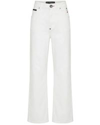 Philipp Plein - Jeans ,Wit ,Katoen Straight Fit Jeans Basic - Lyst